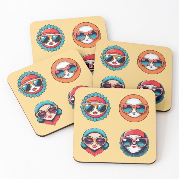 Item preview, Winter Fashion Fluffy Fur | Sticker Pattern | Retro Collection designed and sold by monkeybusiness.pt.