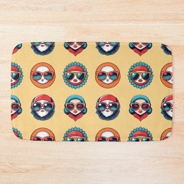Item preview, Winter Fashion Fluffy Fur | Sticker Pattern | Retro Collection designed and sold by monkeybusiness.pt.
