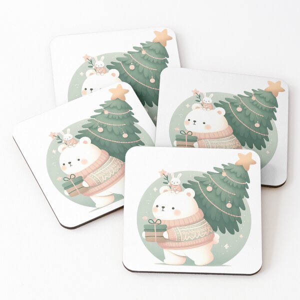 Item preview, A0547 Bear's Christmas Journey – Adorable Bear-Themed Collectible for Holiday Decor, Perfect Christmas Gift, Premium Quality & Unique Design designed and sold by angieart68.