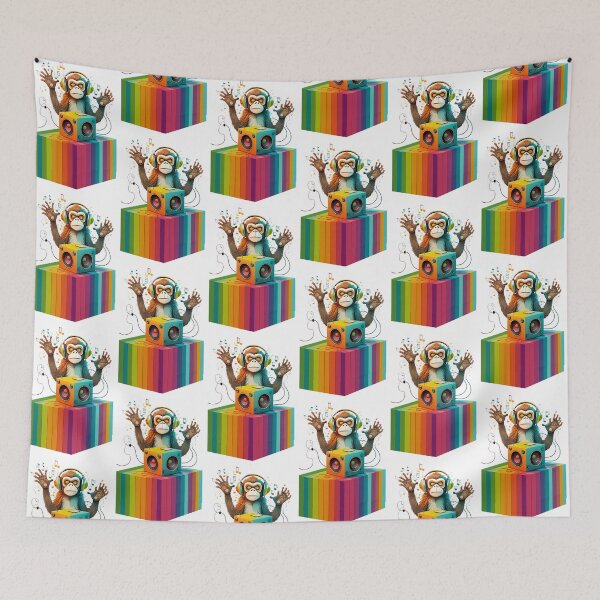 Item preview, Crazy Monkey Lisening to Music Coloring as Firefly designed and sold by VenusArt06.
