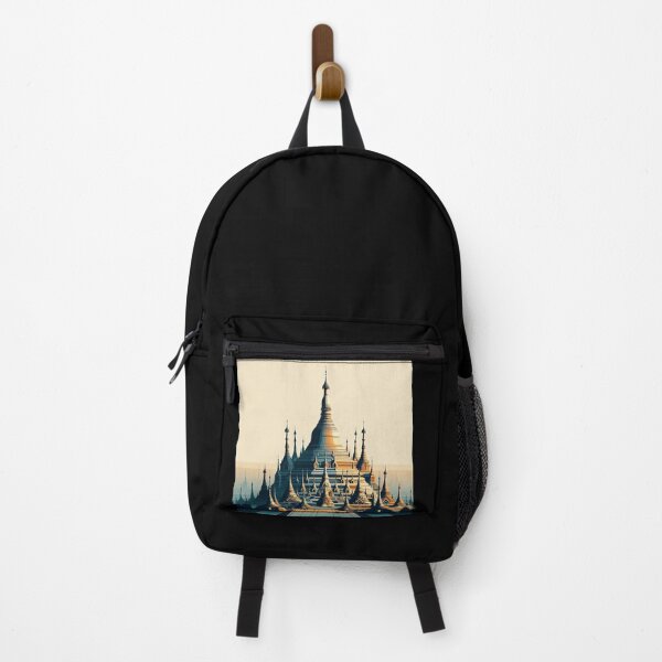 Item preview, Shwedagon Pagoda Minimalism Art Style designed and sold by artofuniverse.