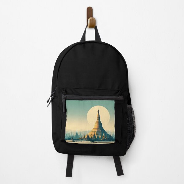 Item preview, Shwedagon Pagoda Minimalism Art Style designed and sold by artofuniverse.