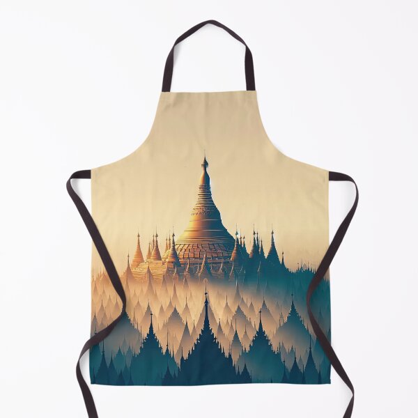Item preview, Shwedagon Pagoda Minimalism Art Style designed and sold by artofuniverse.