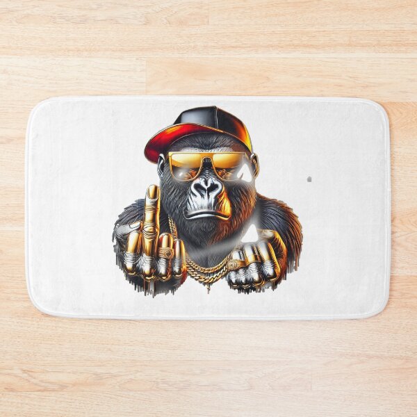 Item preview, Gorilla middle finger, stylish gold silver super, colorful designed and sold by Dan9010.