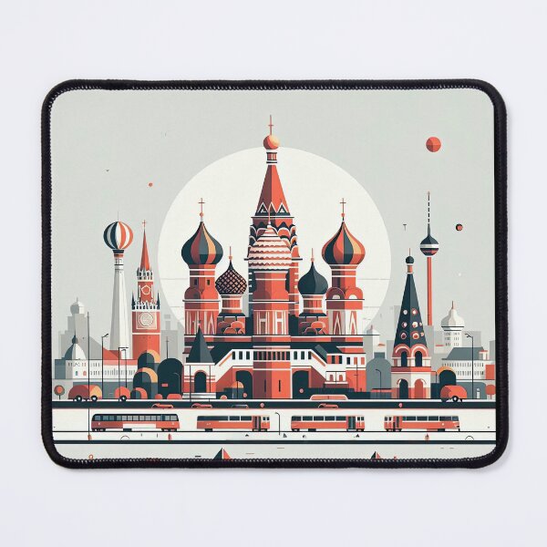 Item preview, Saint Basil’s Cathedral Minimalism Art Style designed and sold by artofuniverse.