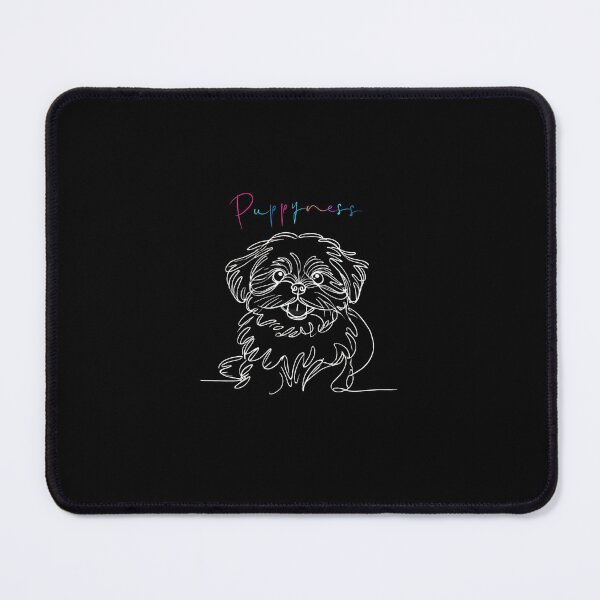 Item preview, Puppyness One Line Shih Tsu Happy Dog designed and sold by The Art of Kkatarynka.