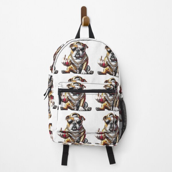 Item preview, Bulldogs middle finger, stylish gold silver super, colorful designed and sold by Dan9010.