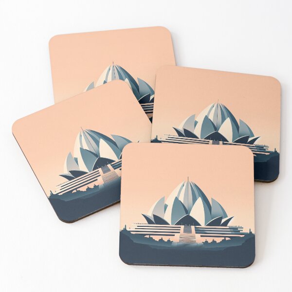 Item preview, Lotus Temple Minimalism Art Style designed and sold by artofuniverse.