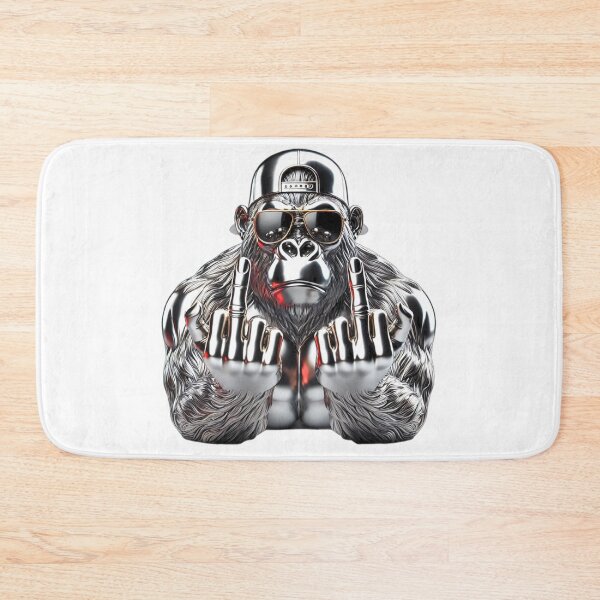 Item preview, Gorilla middle finger, stylish gold silver super, colorful designed and sold by Dan9010.