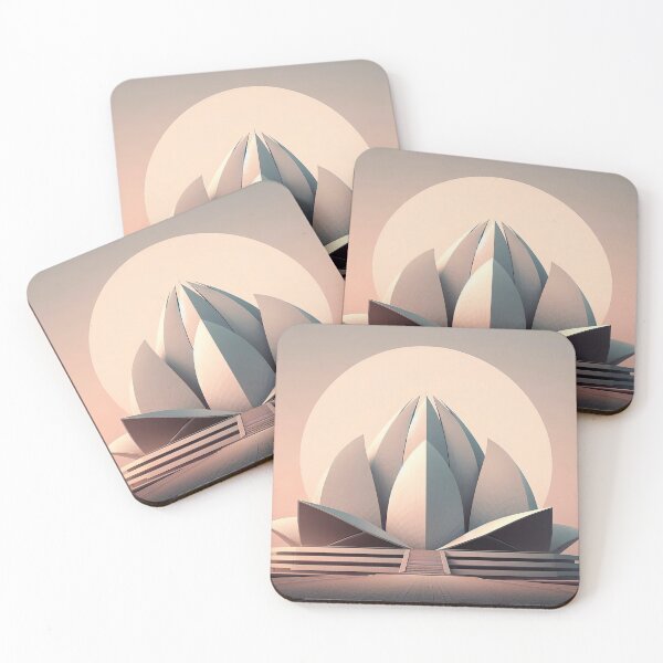 Item preview, Lotus Temple Minimalism Art Style designed and sold by artofuniverse.