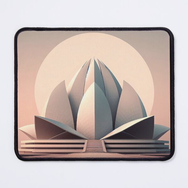 Item preview, Lotus Temple Minimalism Art Style designed and sold by artofuniverse.