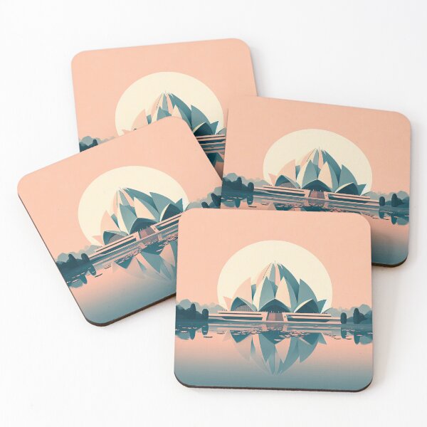 Item preview, Lotus Temple Minimalism Art Style designed and sold by artofuniverse.