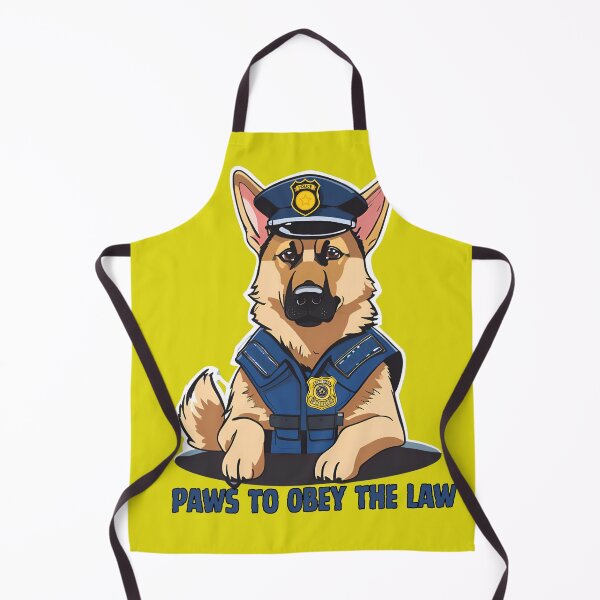 Item preview, Paws to Obey the Law – German Shepherd Police Dog T-Shirt designed and sold by JCRockDesign.
