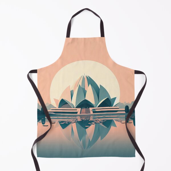 Item preview, Lotus Temple Minimalism Art Style designed and sold by artofuniverse.