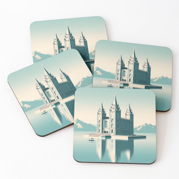Item preview, Salt Lake Temple Minimalism Art Style designed and sold by artofuniverse.