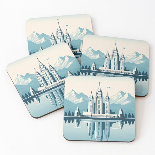 Item preview, Salt Lake Temple Minimalism Art Style designed and sold by artofuniverse.