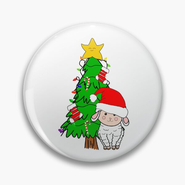 Item preview, Littlw sheep and the Christmas tree designed and sold by Krissys-Art.