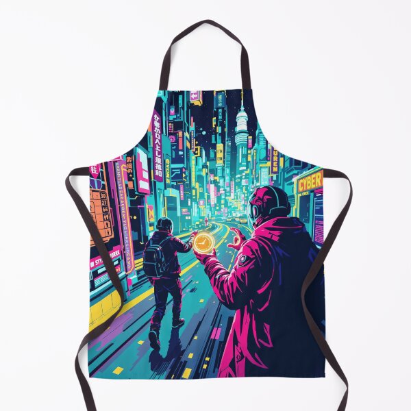 Item preview, Futuristic Cityscape with Holographic Display designed and sold by artwaves.