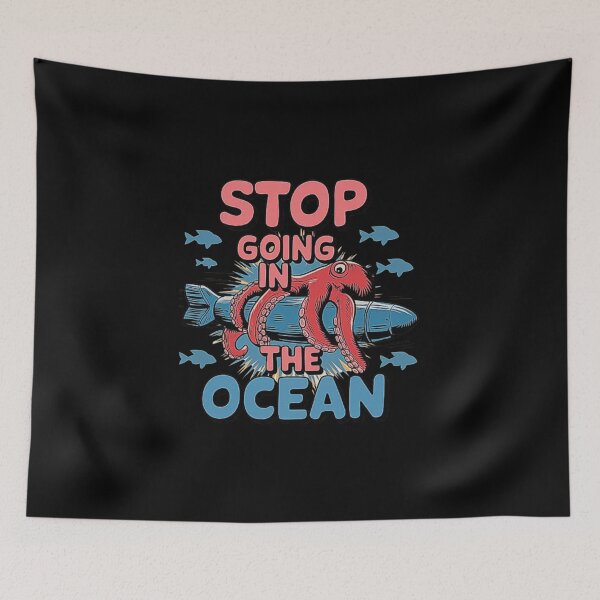 Item preview, Funny Octopus on a Submarine - Stop Going in the Ocean designed and sold by love3617.