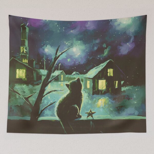 Item preview, What a cat saw from the aurora?? designed and sold by MerryCrown.