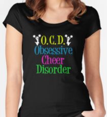 Cheerleader Obsessive Cheer Disorder Women's Fitted Scoop T-Shirt