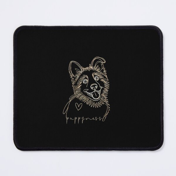 Item preview, Puppyness One Line German Shepard Happy Dog designed and sold by The Art of Kkatarynka.