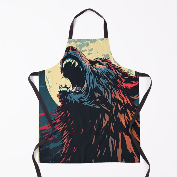 Item preview, Howling Wolf bajo luz de luna llena designed and sold by artwaves.