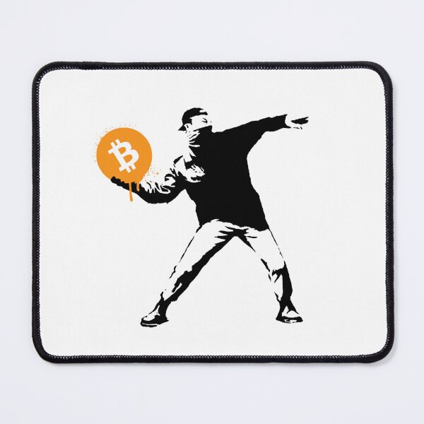 Item preview, Banksy Bitcoin Flower Thrower Spray designed and sold by createmvt.