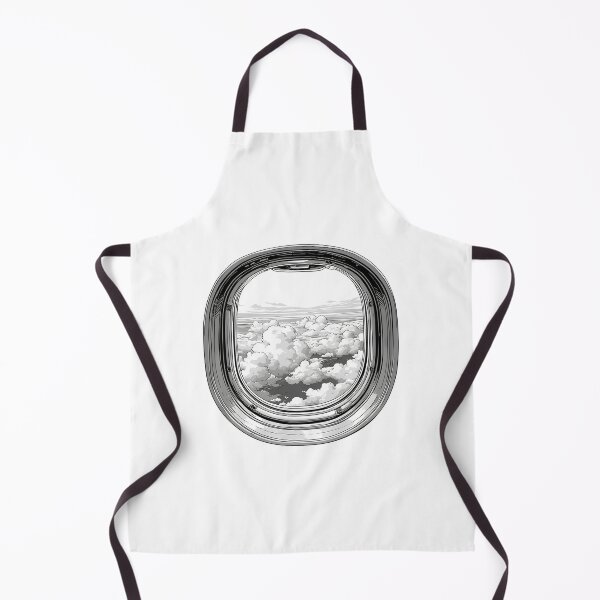 Item preview, Hand-Drawn Airplane Window View – Minimalist Black Sketch Art designed and sold by Windy-market.