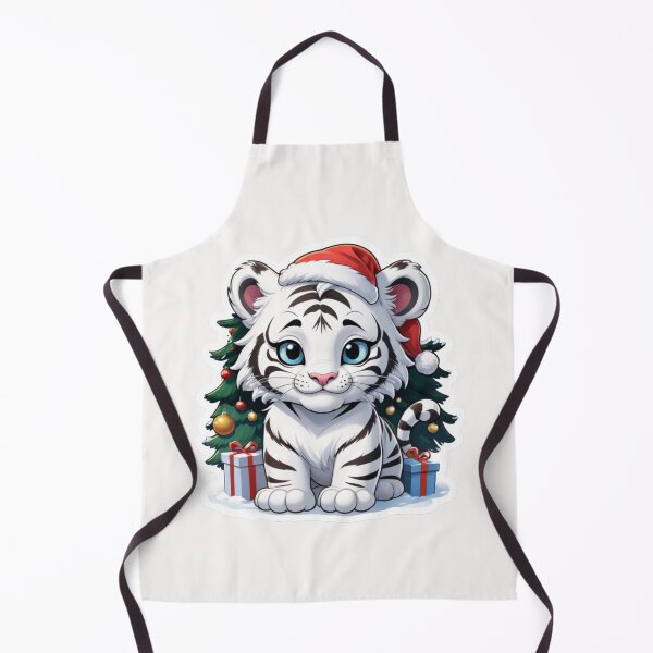Item preview, Christmas Cartoon White Tiger designed and sold by Krieghorn.