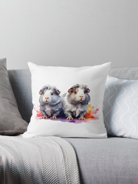 Item preview, Two guinea pigs as watercolor designed and sold by RosePhotograph.