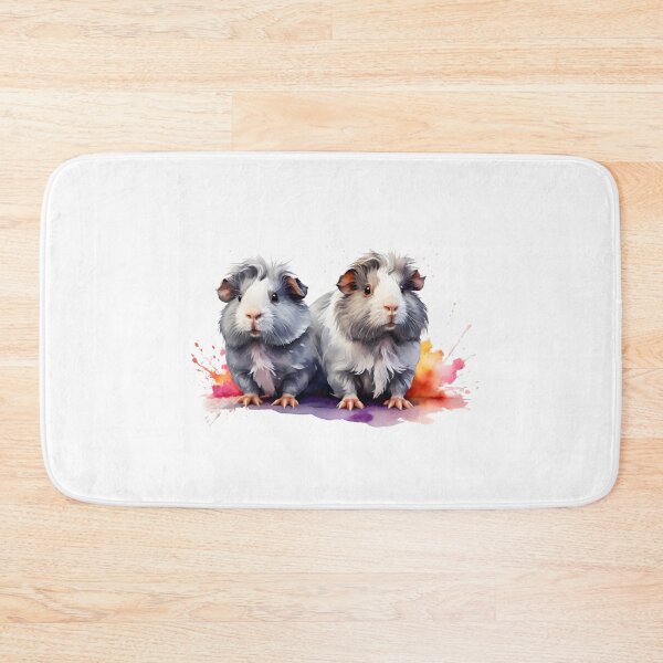 Item preview, Two guinea pigs as watercolor designed and sold by Rose Design & Photos.