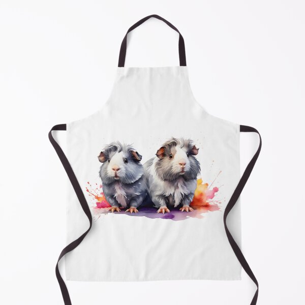 Item preview, Two guinea pigs as watercolor designed and sold by Rose Design & Photos.