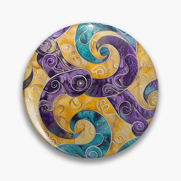Item preview, New Zealand Māori Paua Pattern Koru Design 259 designed and sold by GrinGalore.