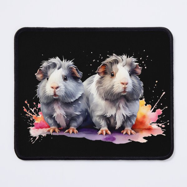 Item preview, Two guinea pigs as watercolor designed and sold by Rose Design & Photos.