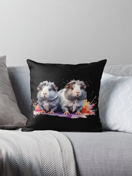 Item preview, Two guinea pigs as watercolor designed and sold by RosePhotograph.