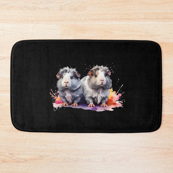 Item preview, Two guinea pigs as watercolor designed and sold by Rose Design & Photos.