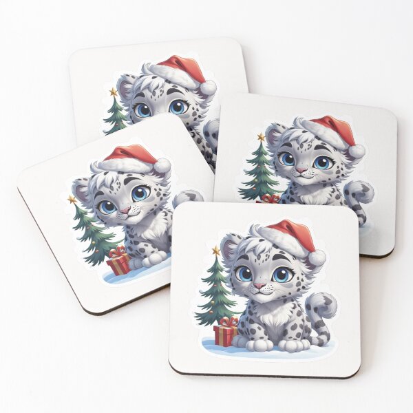 Item preview, Christmas Cartoon Snow Leopard designed and sold by Krieghorn.