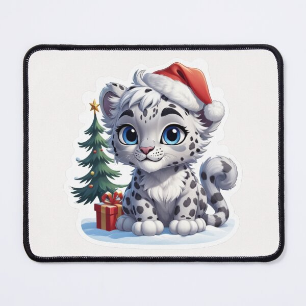 Item preview, Christmas Cartoon Snow Leopard designed and sold by Krieghorn.