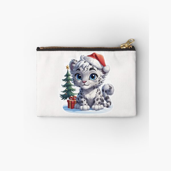 Item preview, Christmas Cartoon Snow Leopard designed and sold by Krieghorn.