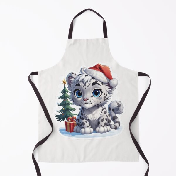 Item preview, Christmas Cartoon Snow Leopard designed and sold by Krieghorn.