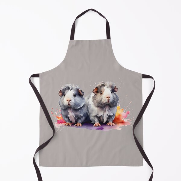 Item preview, Two guinea pigs as watercolor designed and sold by Rose Design & Photos.