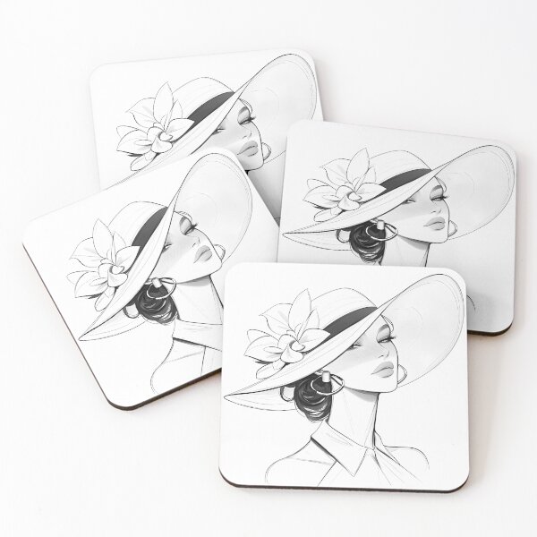 Item preview, Elegant Minimalist Hat Illustration – Stylish Wide-Brim Design designed and sold by Windy-market.