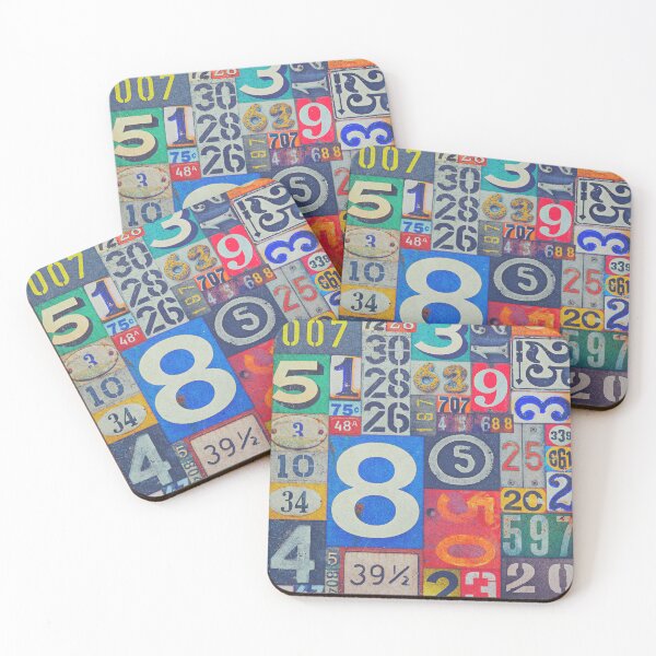 Item preview, Industrial Styled Vintage Numbers Retro Typography designed and sold by H G  Designs.