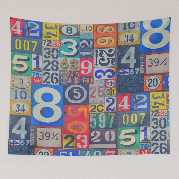 Item preview, Industrial Styled Vintage Numbers Retro Typography designed and sold by H G  Designs.
