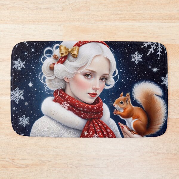 Item preview, Christmas with a Squirrel designed and sold by M-Y-A-R-T-.