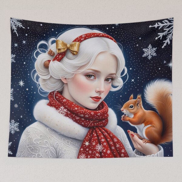 Item preview, Christmas with a Squirrel designed and sold by M-Y-A-R-T-.