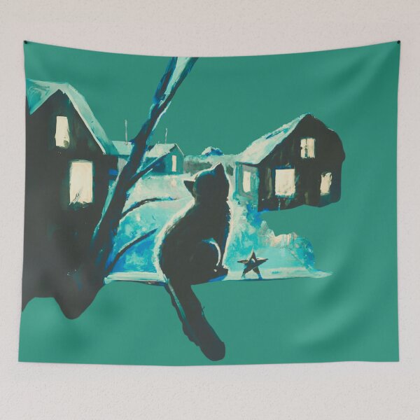 Item preview, What a cat saw from the aurora??? designed and sold by MerryCrown.