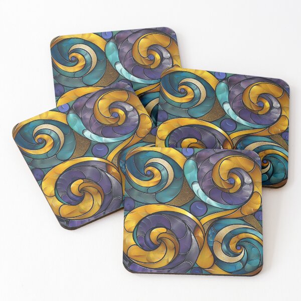Item preview, New Zealand Māori Paua Pattern Koru Design 262 designed and sold by GrinGalore.
