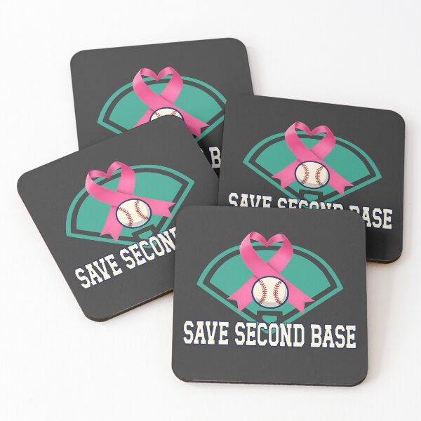 Item preview, Save second Base Baseball Player Breast Cancer Awareness  designed and sold by Colorfulman.